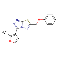 3-(2-methylfuran-3-yl)-6-(phenoxymethyl)-[1,2,4]triazolo[3,4-b][1,3,4]thiadiazole
