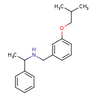 {[3-(2-methylpropoxy)phenyl]methyl}(1-phenylethyl)amine