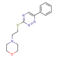 3-{[2-(morpholin-4-yl)ethyl]sulfanyl}-6-phenyl-1,2,4-triazine