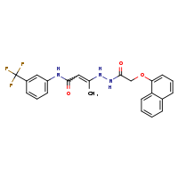 3-[2-(naphthalen-1-yloxy)acetohydrazido]-N-[3-(trifluoromethyl)phenyl]but-2-enamide