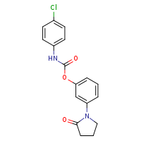 3-(2-oxopyrrolidin-1-yl)phenyl N-(4-chlorophenyl)carbamate