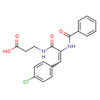3-[(2Z)-3-(4-chlorophenyl)-2-(phenylformamido)prop-2-enamido]propanoic acid
