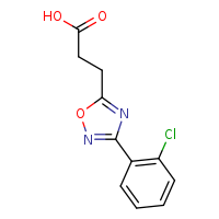 3-[3-(2-chlorophenyl)-1,2,4-oxadiazol-5-yl]propanoic acid