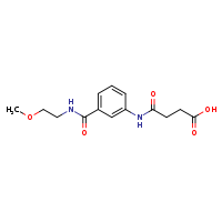 3-({3-[(2-methoxyethyl)carbamoyl]phenyl}carbamoyl)propanoic acid
