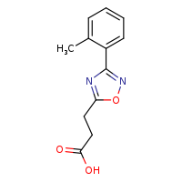 3-[3-(2-methylphenyl)-1,2,4-oxadiazol-5-yl]propanoic acid