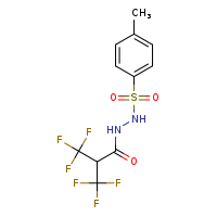 3,3,3-trifluoro-N'-(4-methylbenzenesulfonyl)-2-(trifluoromethyl)propanehydrazide