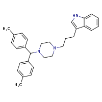 3-(3-{4-[bis(4-methylphenyl)methyl]piperazin-1-yl}propyl)-1H-indole