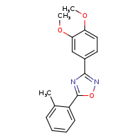 3-(3,4-dimethoxyphenyl)-5-(2-methylphenyl)-1,2,4-oxadiazole