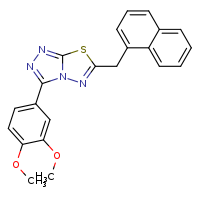 3-(3,4-dimethoxyphenyl)-6-(naphthalen-1-ylmethyl)-[1,2,4]triazolo[3,4-b][1,3,4]thiadiazole