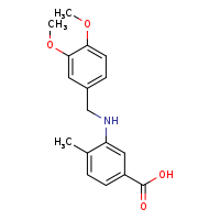 3-{[(3,4-dimethoxyphenyl)methyl]amino}-4-methylbenzoic acid