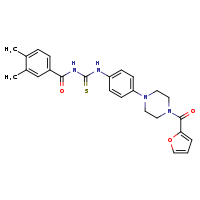 3-(3,4-dimethylbenzoyl)-1-{4-[4-(furan-2-carbonyl)piperazin-1-yl]phenyl}thiourea
