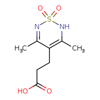 3-(3,5-dimethyl-1,1-dioxo-2H-1??,2,6-thiadiazin-4-yl)propanoic acid