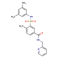 3-[(3,5-dimethylphenyl)sulfamoyl]-4-methyl-N-(pyridin-2-ylmethyl)benzamide