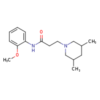 3-(3,5-dimethylpiperidin-1-yl)-N-(2-methoxyphenyl)propanamide