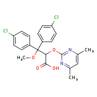 3,3-bis(4-chlorophenyl)-2-[(4,6-dimethylpyrimidin-2-yl)oxy]-3-methoxypropanoic acid