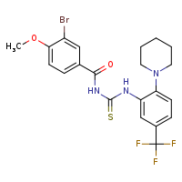 3-(3-bromo-4-methoxybenzoyl)-1-[2-(piperidin-1-yl)-5-(trifluoromethyl)phenyl]thiourea