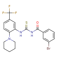 3-(3-bromobenzoyl)-1-[2-(piperidin-1-yl)-5-(trifluoromethyl)phenyl]thiourea