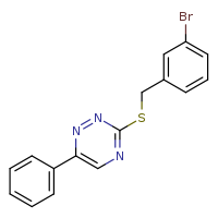 3-{[(3-bromophenyl)methyl]sulfanyl}-6-phenyl-1,2,4-triazine