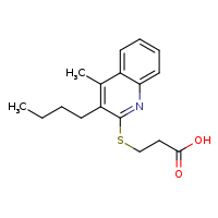 3-[(3-butyl-4-methylquinolin-2-yl)sulfanyl]propanoic acid