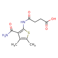 3-[(3-carbamoyl-4,5-dimethylthiophen-2-yl)carbamoyl]propanoic acid