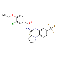 3-(3-chloro-4-ethoxybenzoyl)-1-[2-(pyrrolidin-1-yl)-5-(trifluoromethyl)phenyl]thiourea