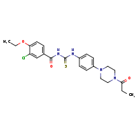 3-(3-chloro-4-ethoxybenzoyl)-1-[4-(4-propanoylpiperazin-1-yl)phenyl]thiourea