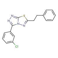 3-(3-chlorophenyl)-6-(2-phenylethyl)-[1,2,4]triazolo[3,4-b][1,3,4]thiadiazole