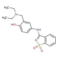 3-({3-[(diethylamino)methyl]-4-hydroxyphenyl}amino)-1??,2-benzothiazole-1,1-dione