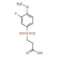 3-(3-fluoro-4-methoxybenzenesulfonyl)propanoic acid