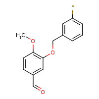 3-[(3-fluorophenyl)methoxy]-4-methoxybenzaldehyde