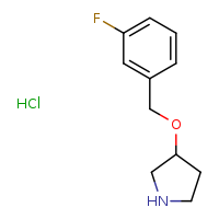 3-[(3-fluorophenyl)methoxy]pyrrolidine hydrochloride
