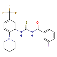 3-(3-iodobenzoyl)-1-[2-(piperidin-1-yl)-5-(trifluoromethyl)phenyl]thiourea