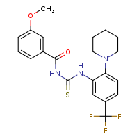 3-(3-methoxybenzoyl)-1-[2-(piperidin-1-yl)-5-(trifluoromethyl)phenyl]thiourea