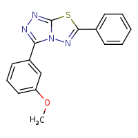 3-(3-methoxyphenyl)-6-phenyl-[1,2,4]triazolo[3,4-b][1,3,4]thiadiazole