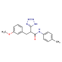 3-(3-methoxyphenyl)-N-(4-methylphenyl)-2-(1H-1,2,3,4-tetrazol-5-yl)propanamide