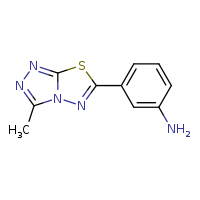 3-{3-methyl-[1,2,4]triazolo[3,4-b][1,3,4]thiadiazol-6-yl}aniline