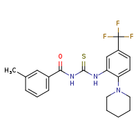 3-(3-methylbenzoyl)-1-[2-(piperidin-1-yl)-5-(trifluoromethyl)phenyl]thiourea