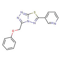 3-[3-(phenoxymethyl)-[1,2,4]triazolo[3,4-b][1,3,4]thiadiazol-6-yl]pyridine