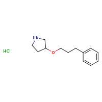 3-(3-phenylpropoxy)pyrrolidine hydrochloride