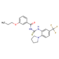 3-(3-propoxybenzoyl)-1-[2-(pyrrolidin-1-yl)-5-(trifluoromethyl)phenyl]thiourea