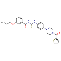 3-(3-propoxybenzoyl)-1-{4-[4-(thiophene-2-carbonyl)piperazin-1-yl]phenyl}thiourea