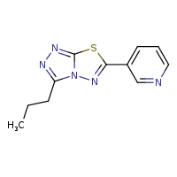 3-{3-propyl-[1,2,4]triazolo[3,4-b][1,3,4]thiadiazol-6-yl}pyridine