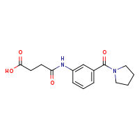 3-{[3-(pyrrolidine-1-carbonyl)phenyl]carbamoyl}propanoic acid