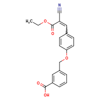 3-{4-[(1E)-2-cyano-3-ethoxy-3-oxoprop-1-en-1-yl]phenoxymethyl}benzoic acid