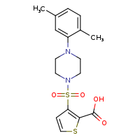 3-[4-(2,5-dimethylphenyl)piperazin-1-ylsulfonyl]thiophene-2-carboxylic acid