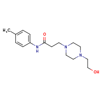 3-[4-(2-hydroxyethyl)piperazin-1-yl]-N-(4-methylphenyl)propanamide