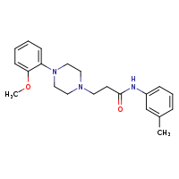 3-[4-(2-methoxyphenyl)piperazin-1-yl]-N-(3-methylphenyl)propanamide