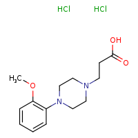 3-[4-(2-methoxyphenyl)piperazin-1-yl]propanoic acid dihydrochloride