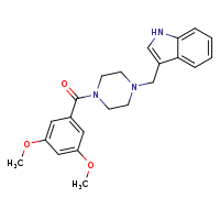 3-{[4-(3,5-dimethoxybenzoyl)piperazin-1-yl]methyl}-1H-indole