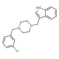 3-({4-[(3-chlorophenyl)methyl]piperazin-1-yl}methyl)-1H-indole